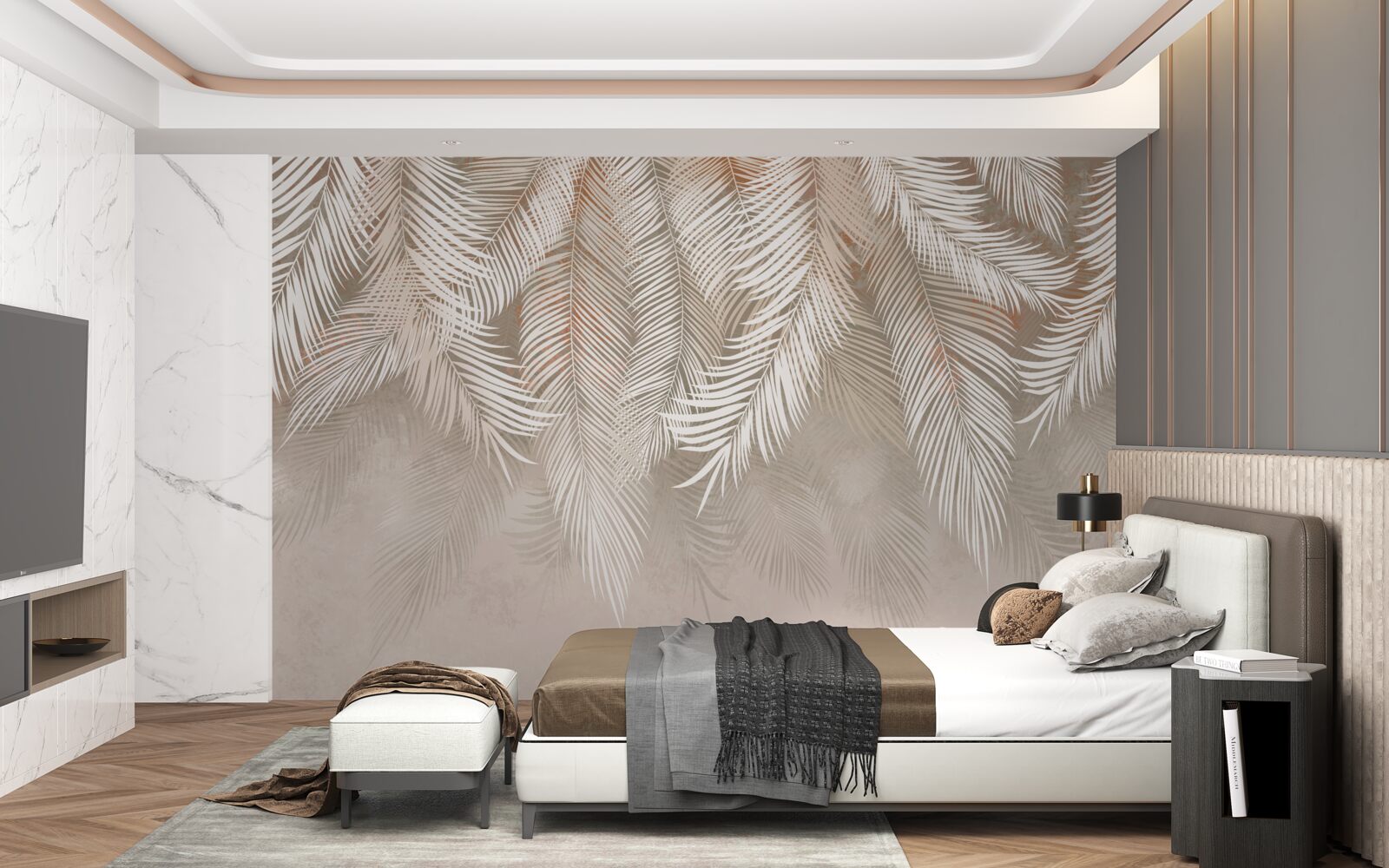 Fototapeta Palmové listy z trópov