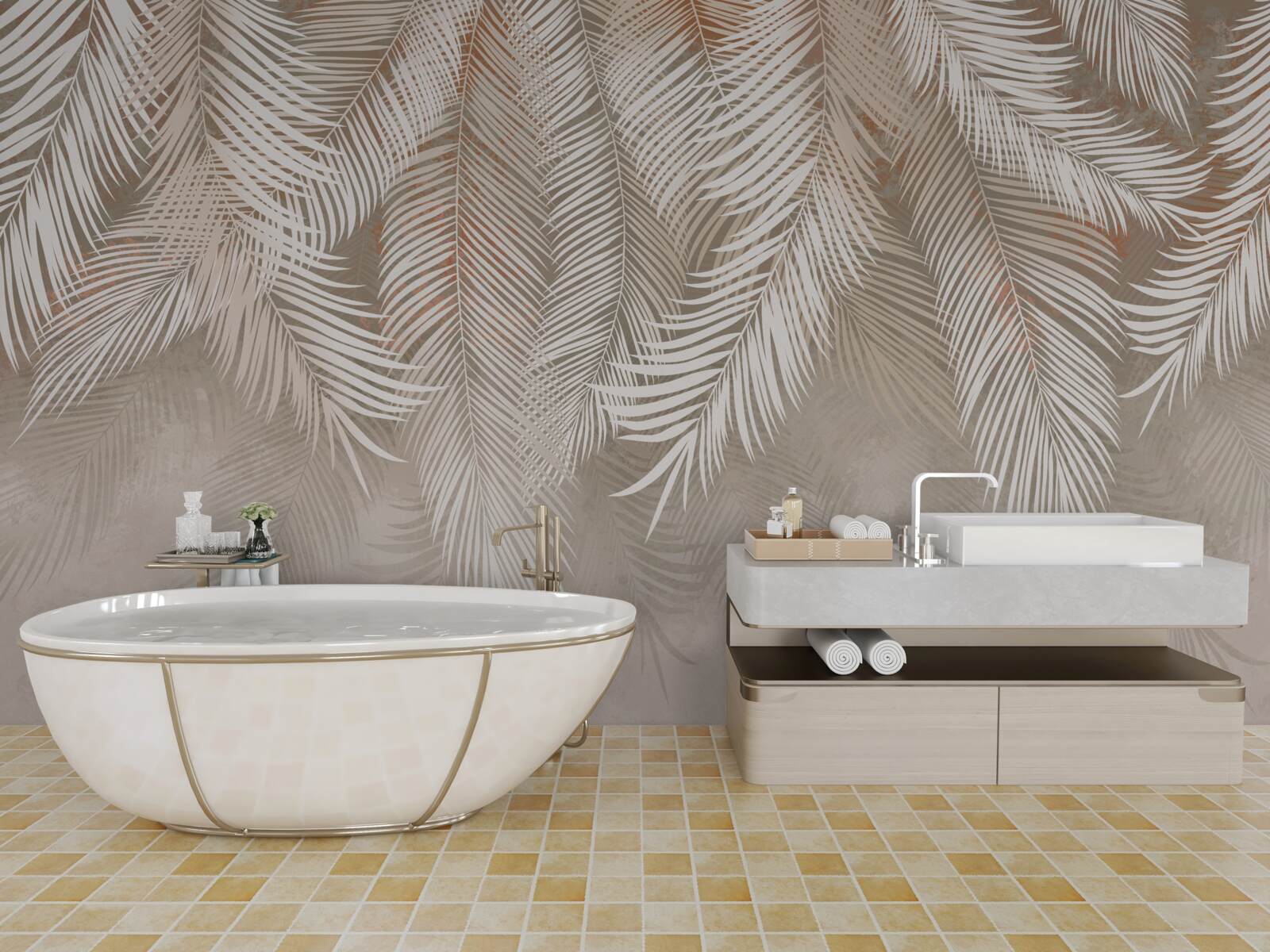 Fototapeta Palmové listy z trópov