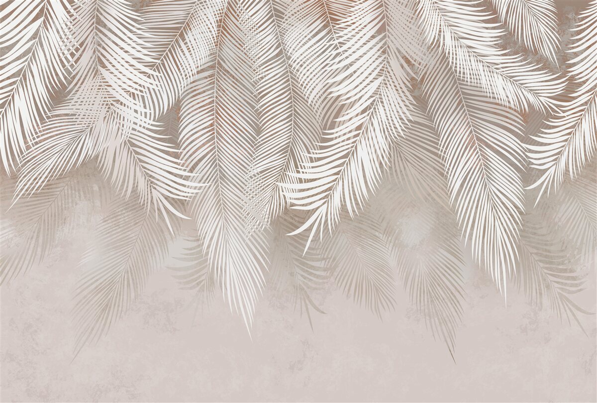 Fototapeta listy sú belavé, ako perie