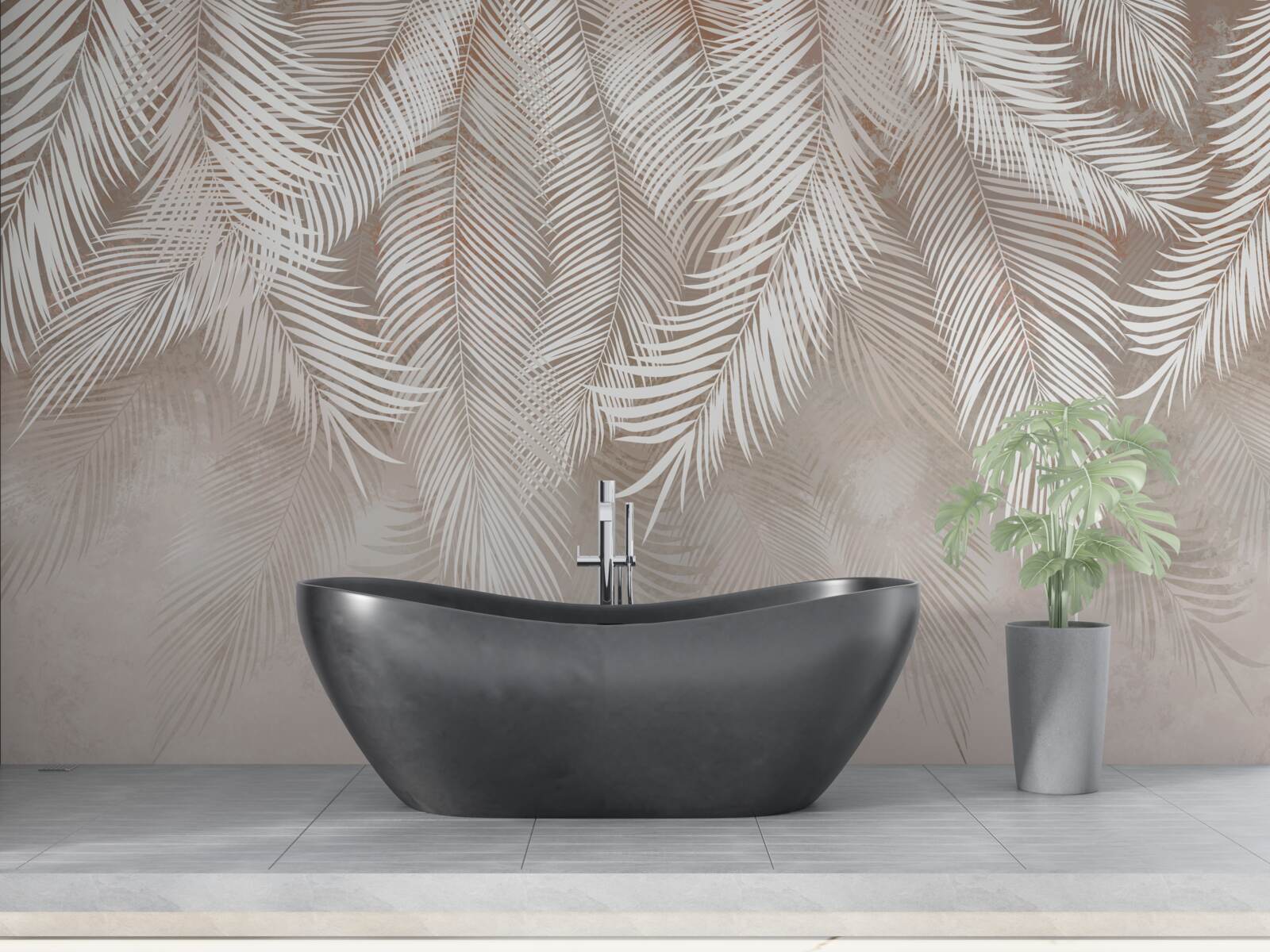 Fototapeta listy sú belavé, ako perie