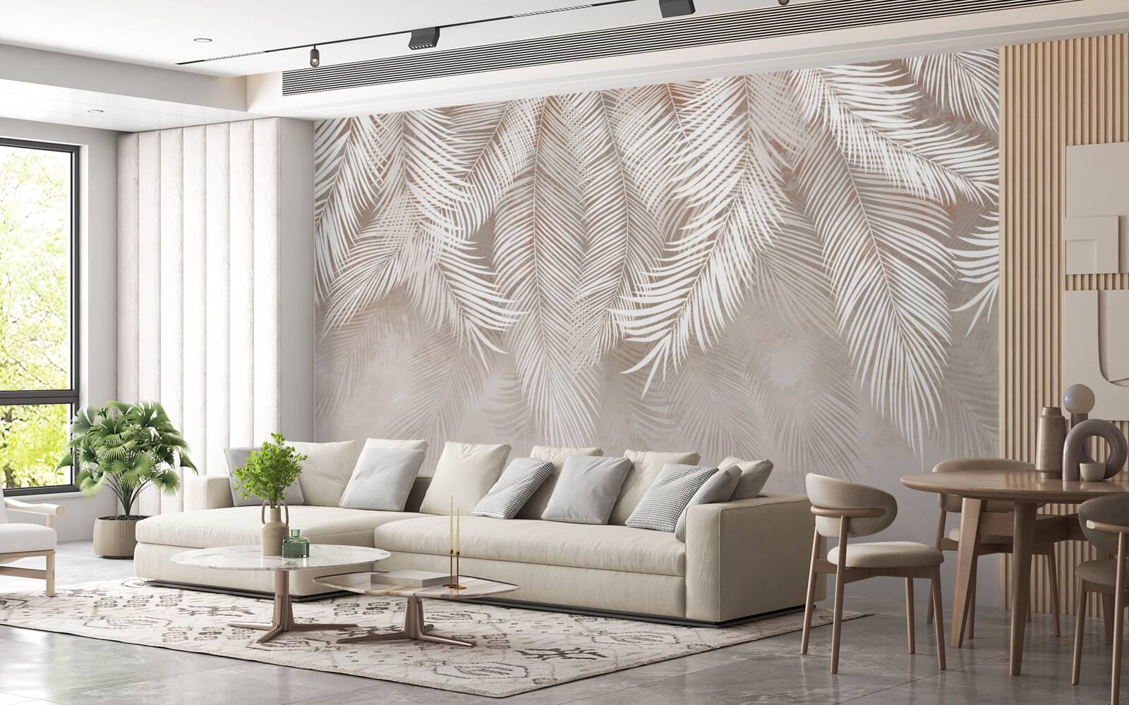 Fototapeta listy sú belavé, ako perie