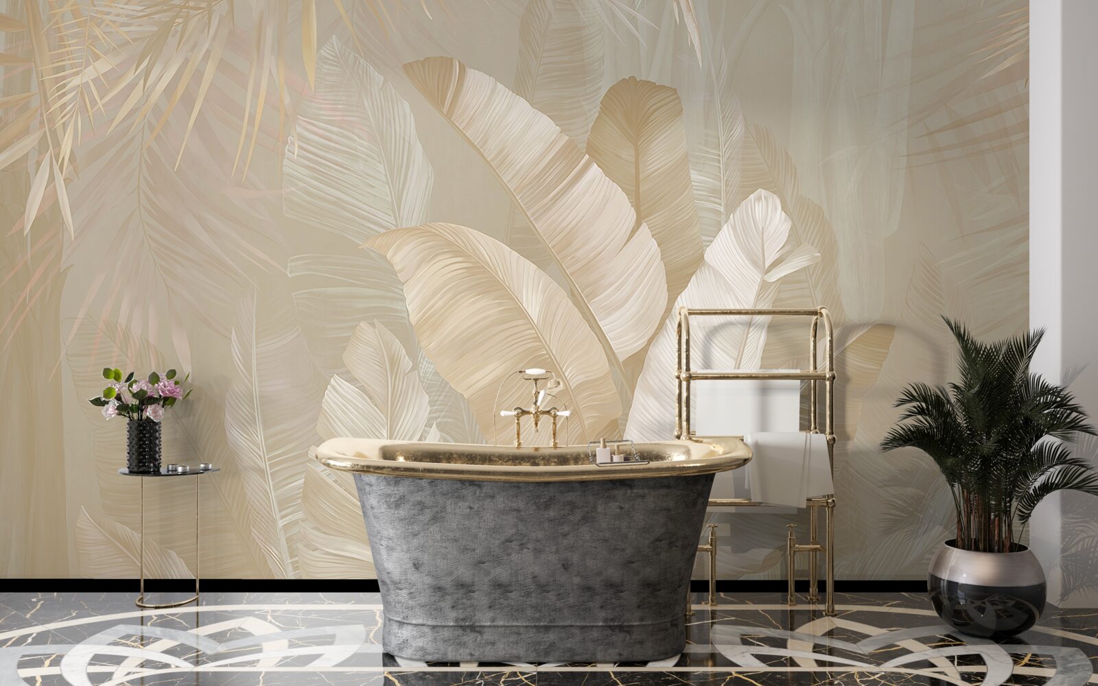 Fototapeta rozmanitosť tropických listov