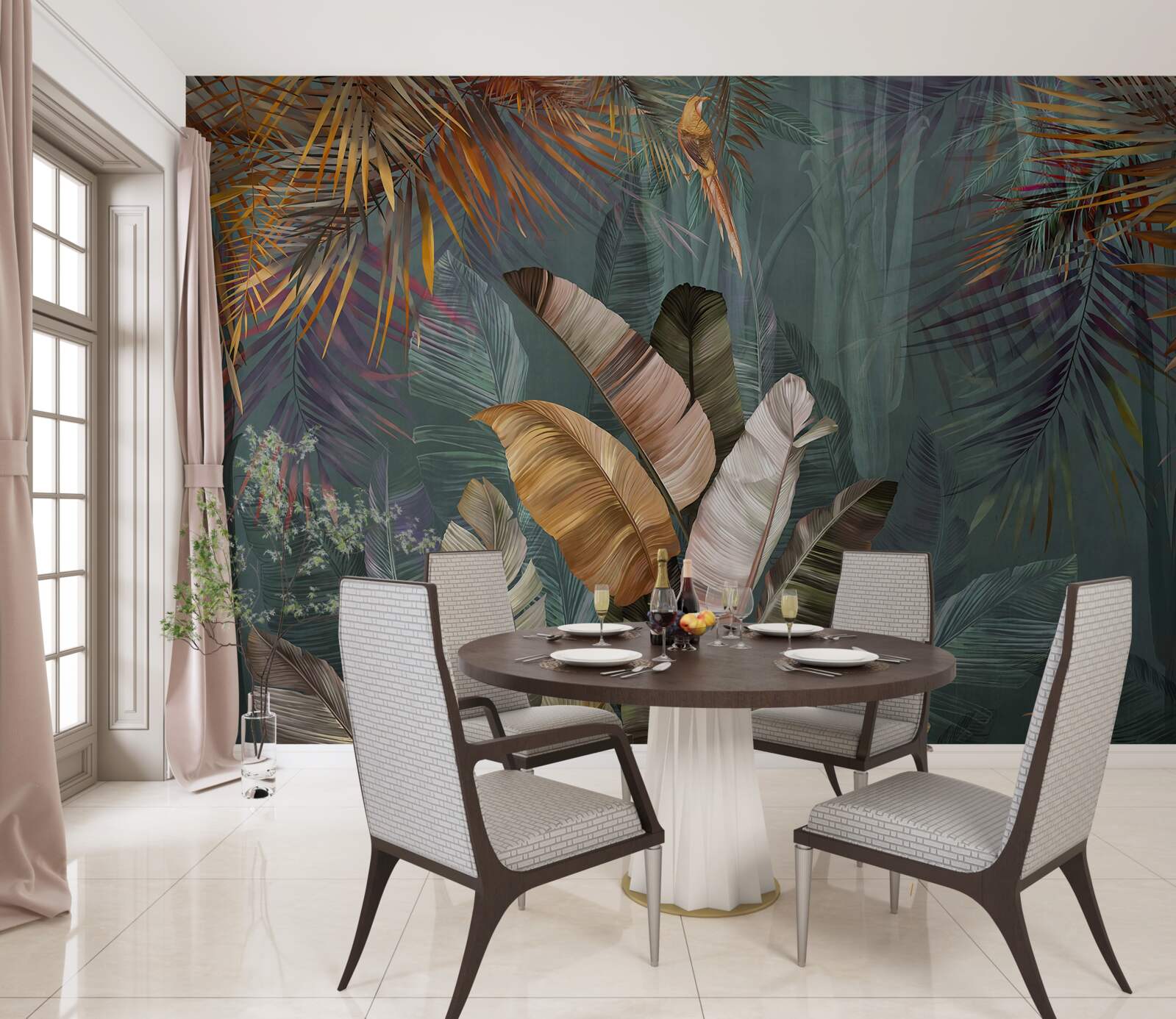 Fototapeta v trópoch listy vážia toľko ako jemné perie