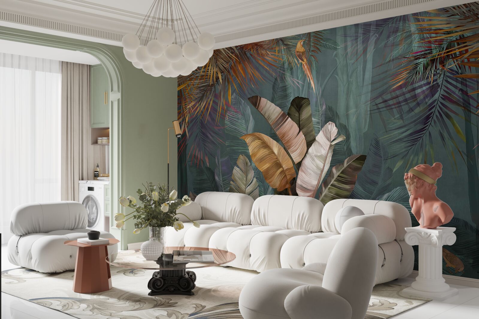 Fototapeta v trópoch listy vážia toľko ako jemné perie