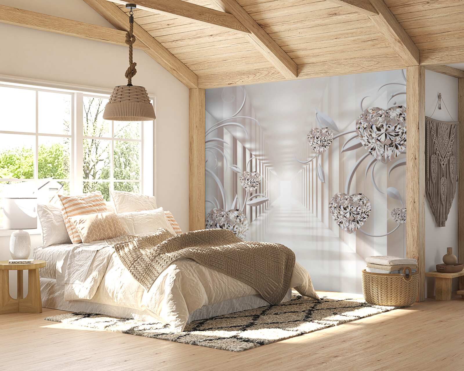 Fototapeta nekonečný tunel abstrakcie a zlatých šperkov