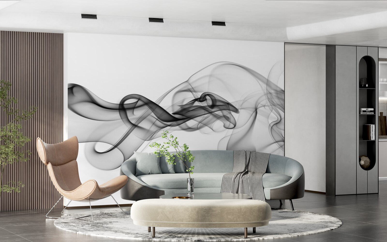 Fototapeta tmavý mrak na svetlom pozadí