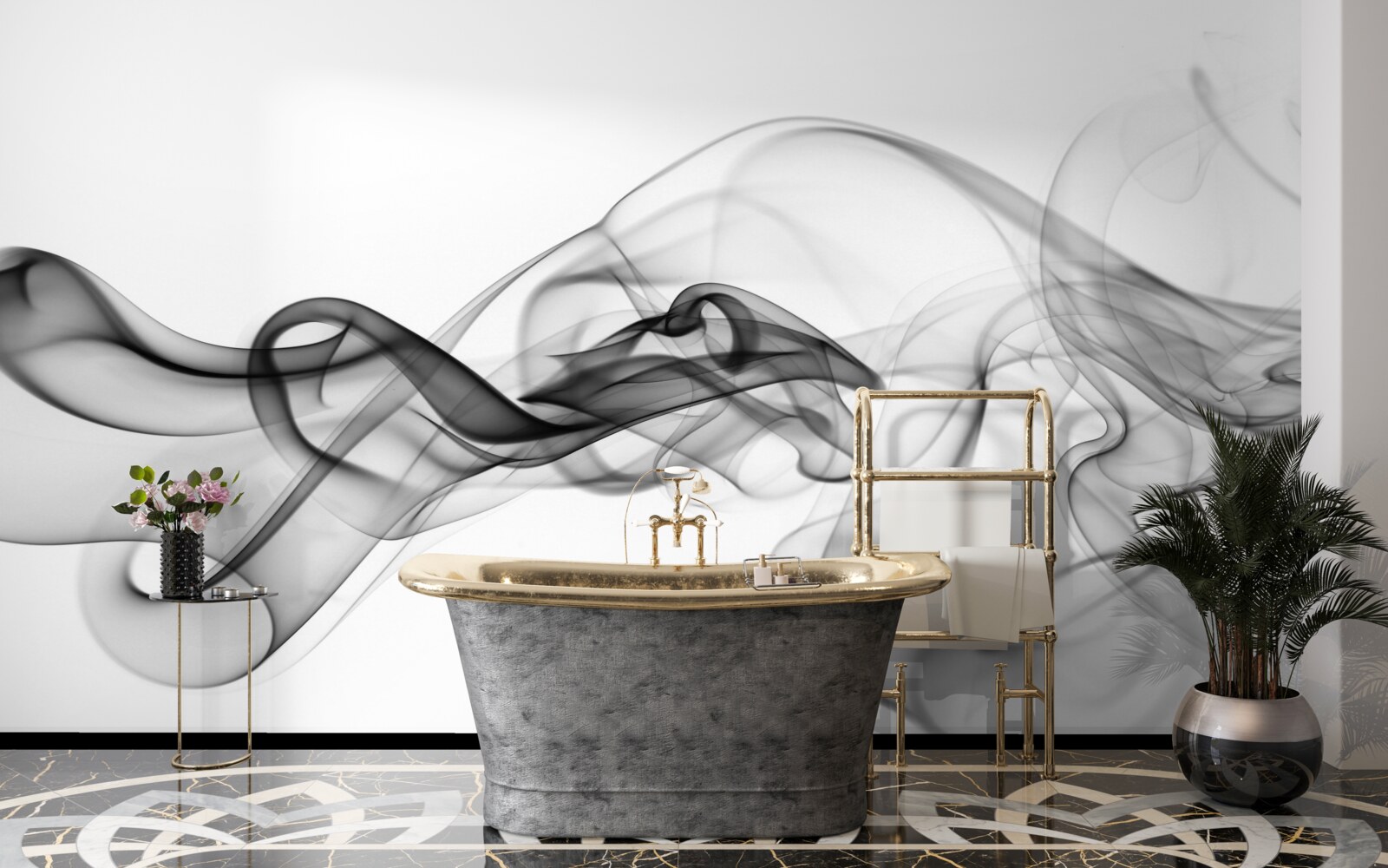 Fototapeta tmavý mrak na svetlom pozadí