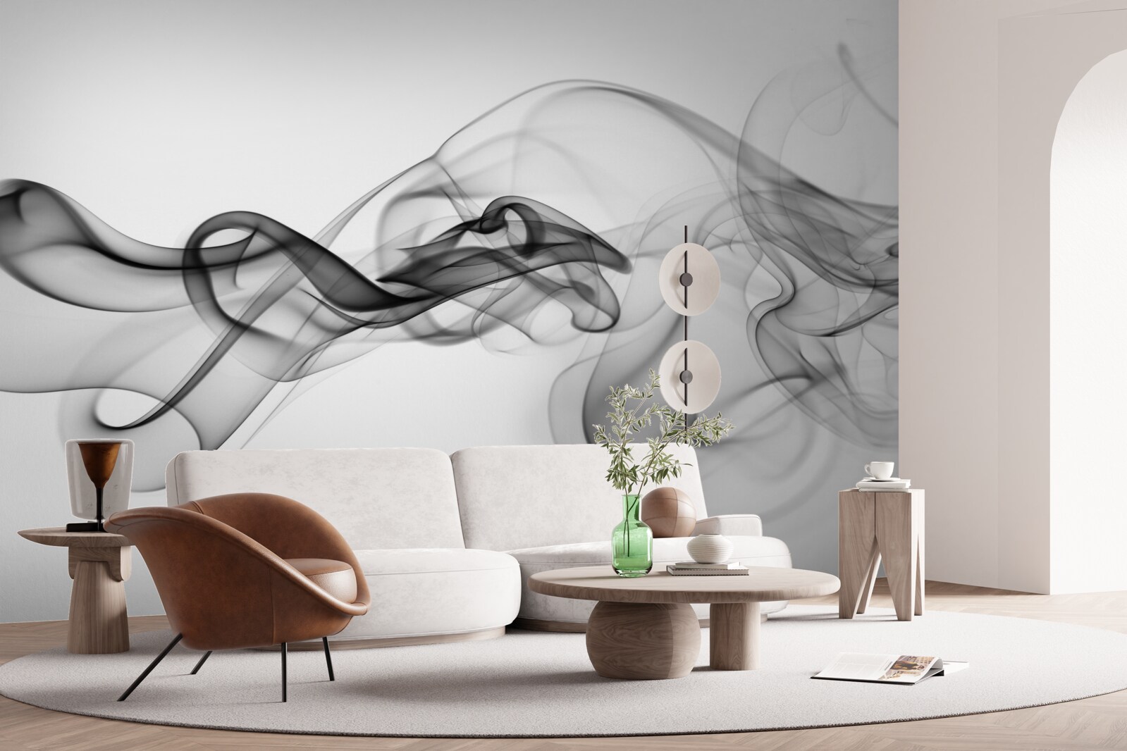 Fototapeta tmavý mrak na svetlom pozadí