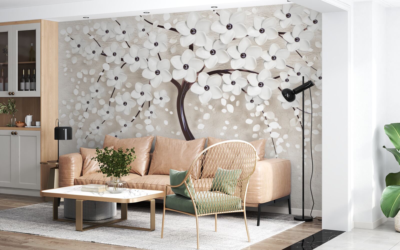 Fototapeta nádherný biely strom v plnom kvete