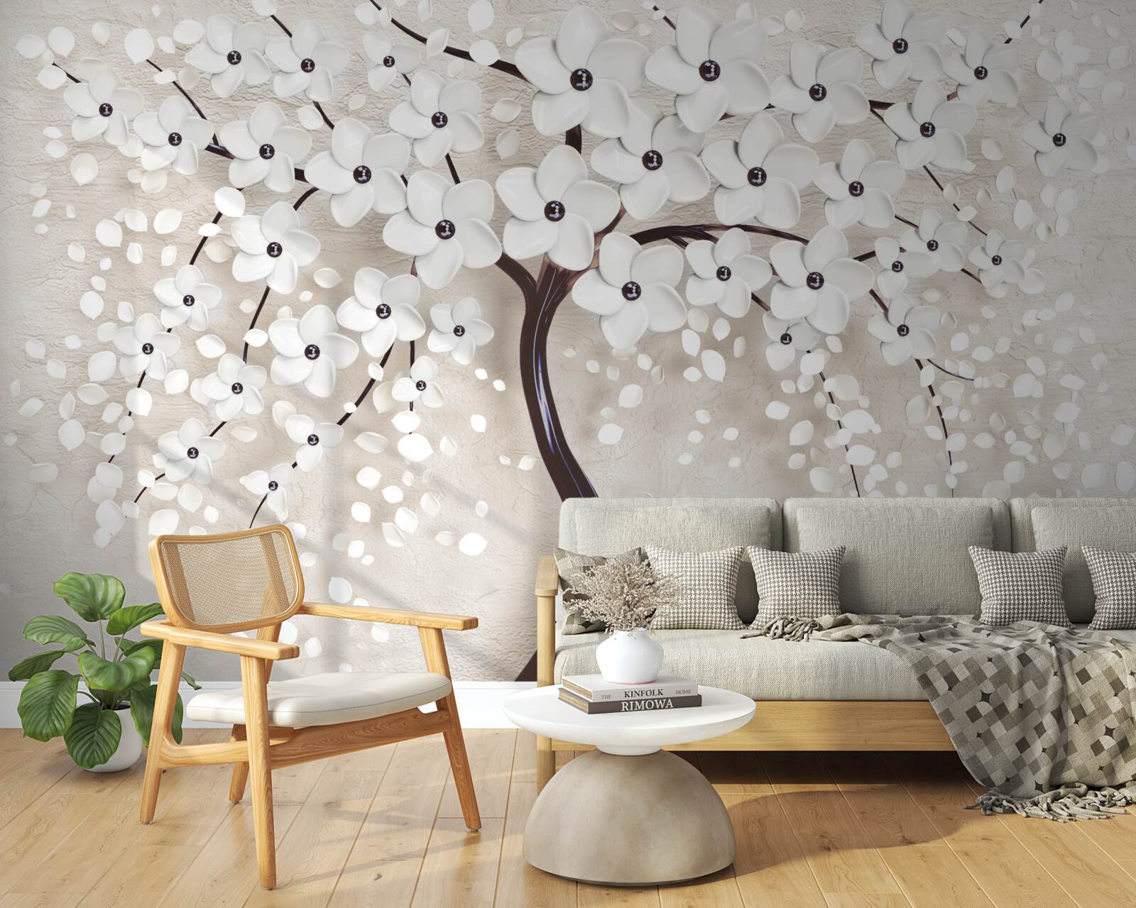 Fototapeta nádherný biely strom v plnom kvete