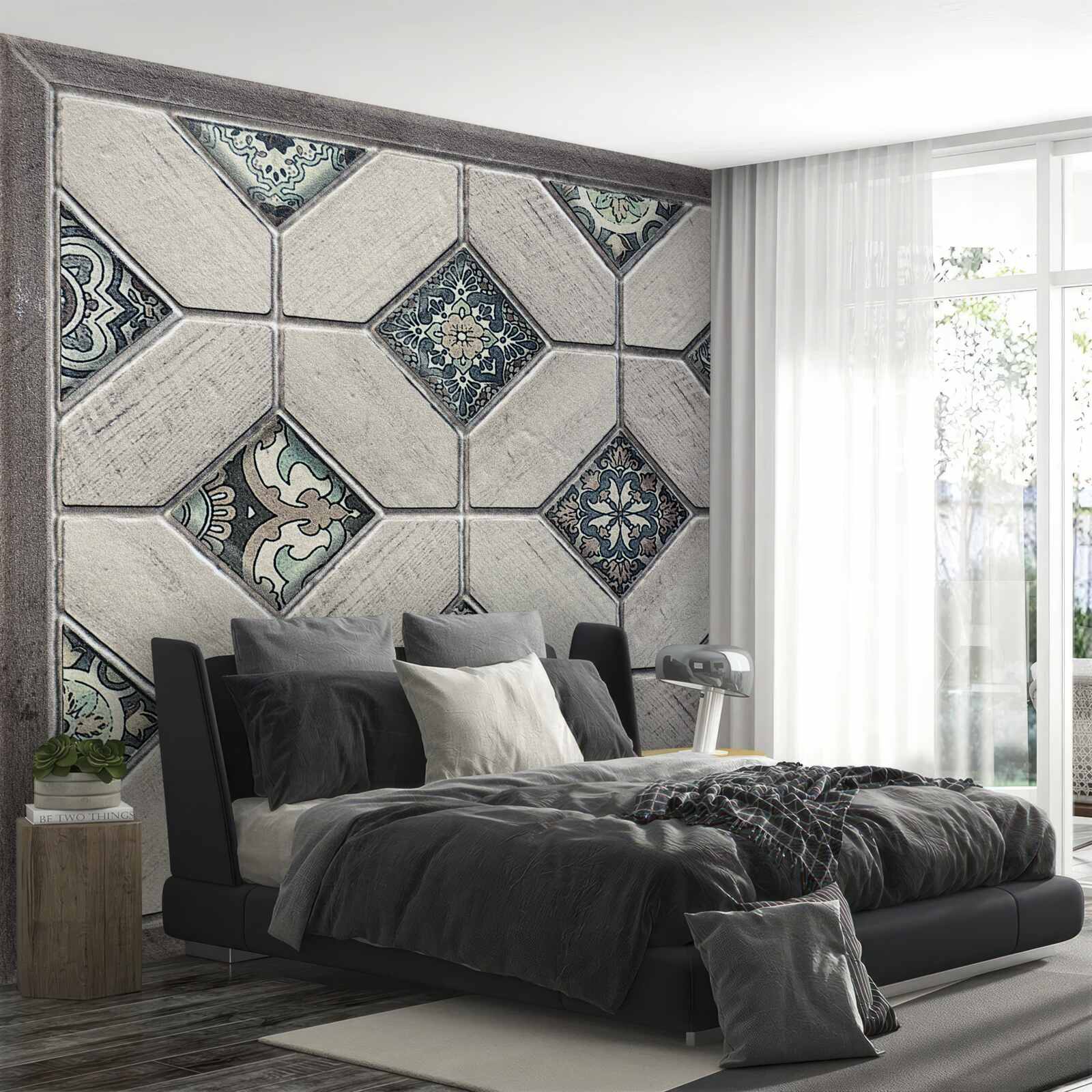 Fototapeta tvary, ktoré sa spájajú v abstrakcii