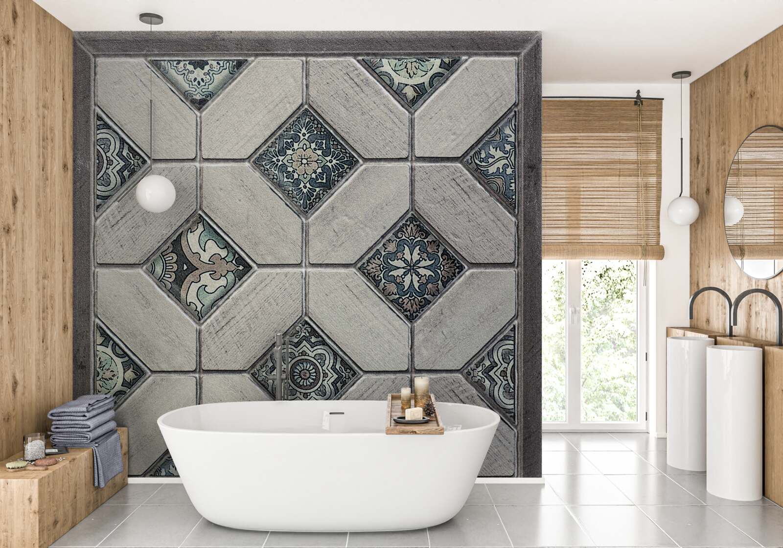 Fototapeta tvary, ktoré sa spájajú v abstrakcii