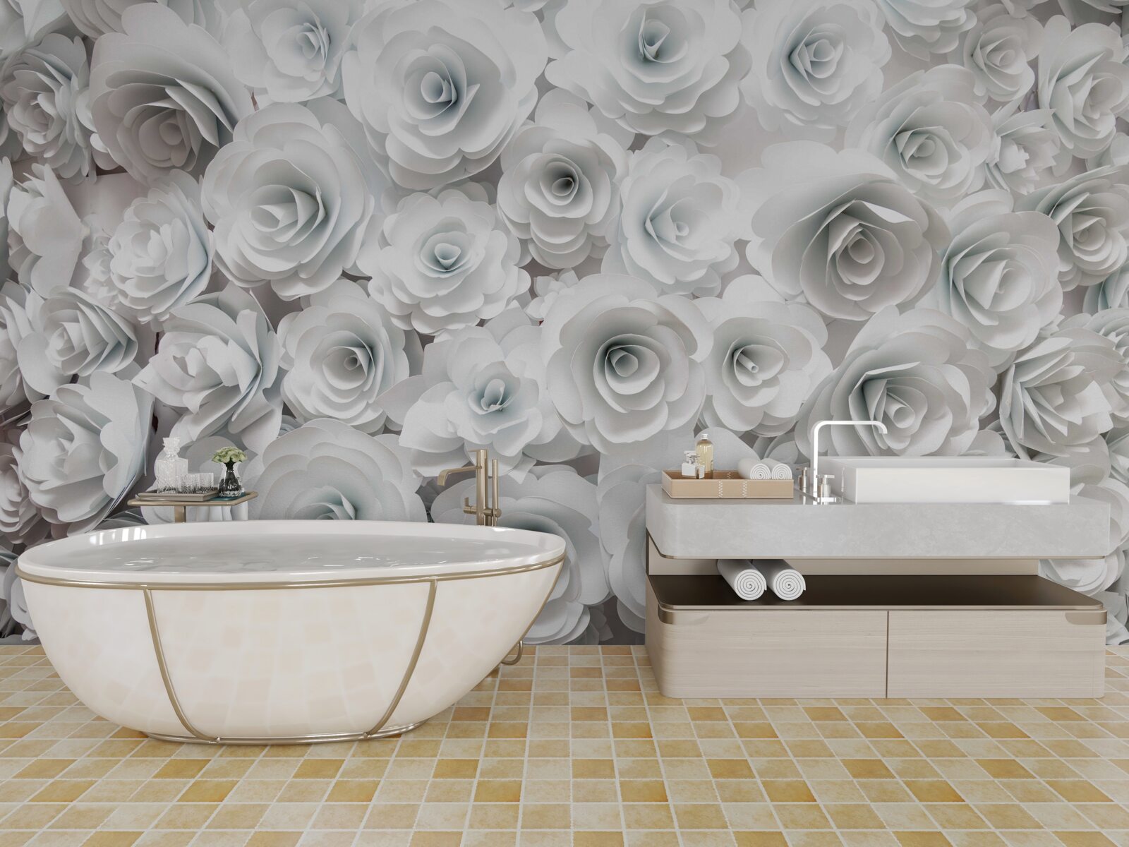 Fototapeta zloženie jasných kvetov