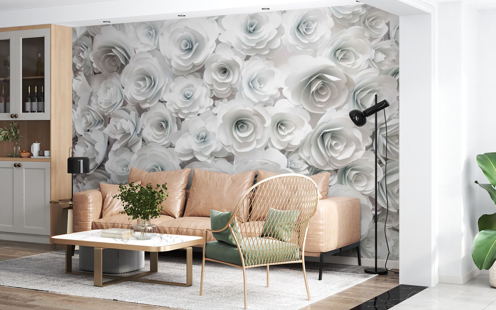 Fototapeta zloženie jasných kvetov