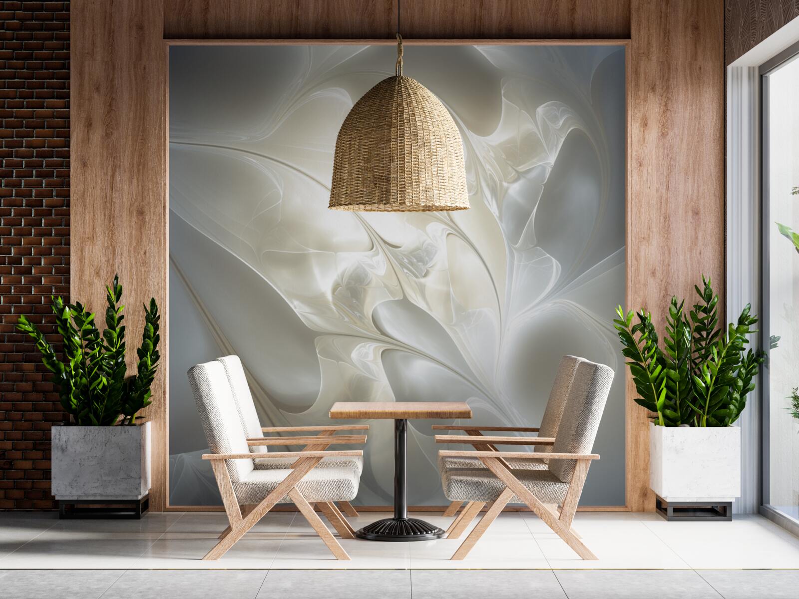 Fototapeta lúče svetla cez lupene kvetov