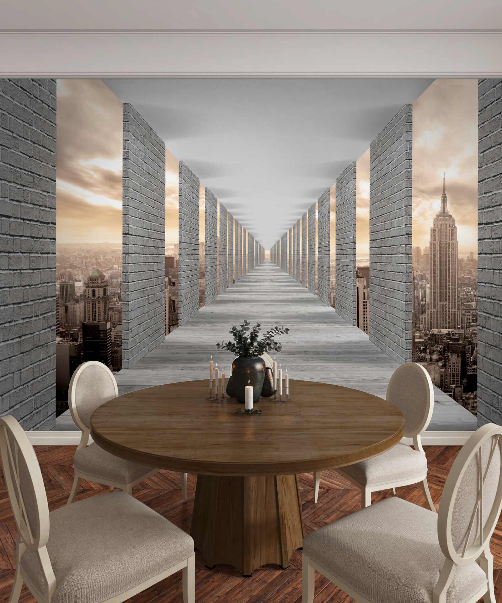 Fototapeta trojrozmerný tunel miznúci v diaľke