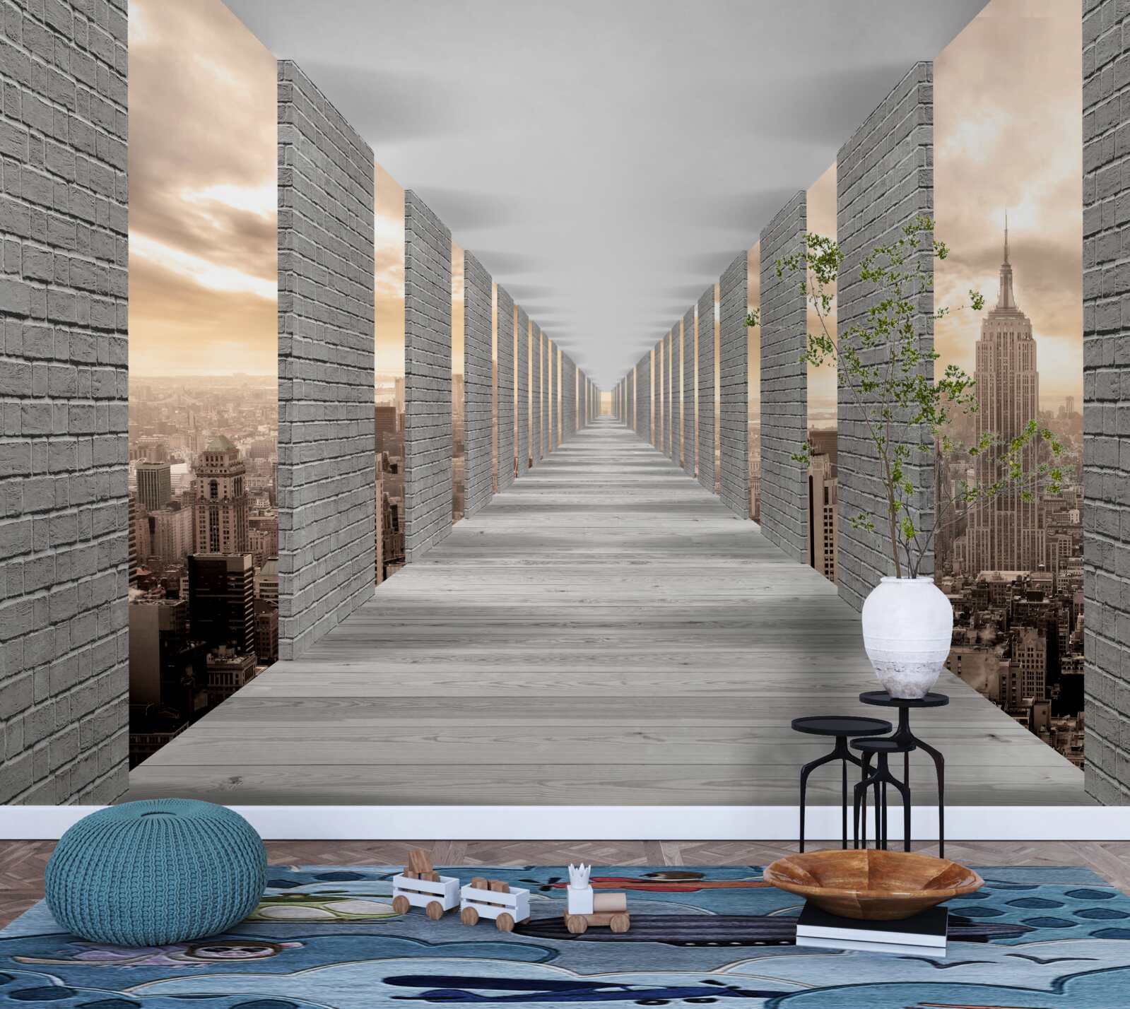 Fototapeta trojrozmerný tunel miznúci v diaľke