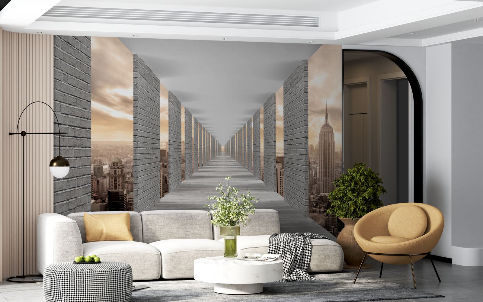 Fototapeta trojrozmerný tunel miznúci v diaľke