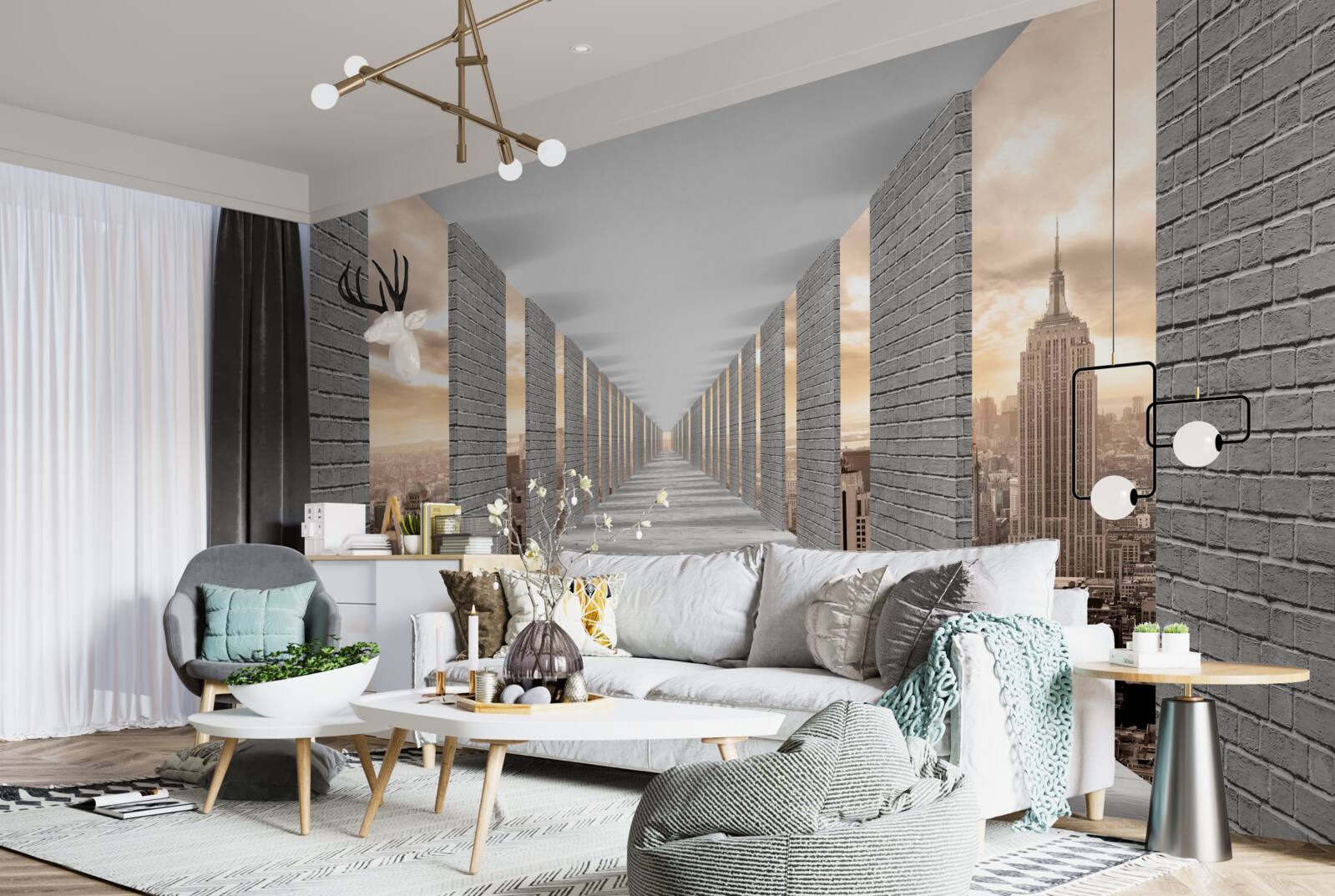 Fototapeta trojrozmerný tunel miznúci v diaľke