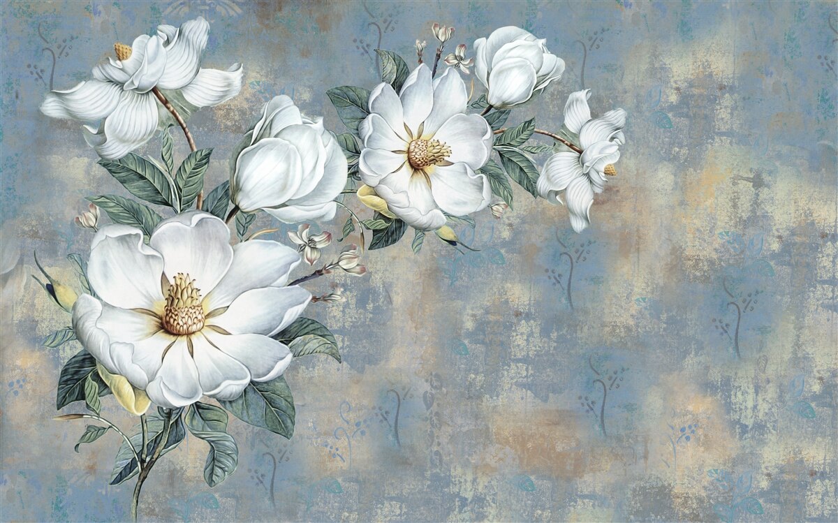 Fototapeta púčiky bielej ľalie spočívajú na vodnej hladine