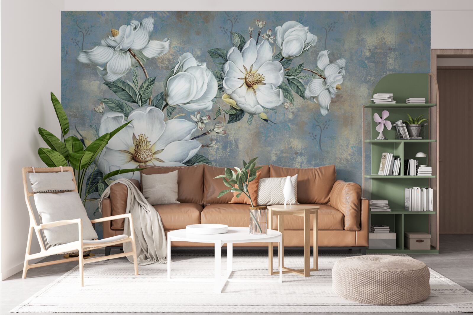 Fototapeta púčiky bielej ľalie spočívajú na vodnej hladine