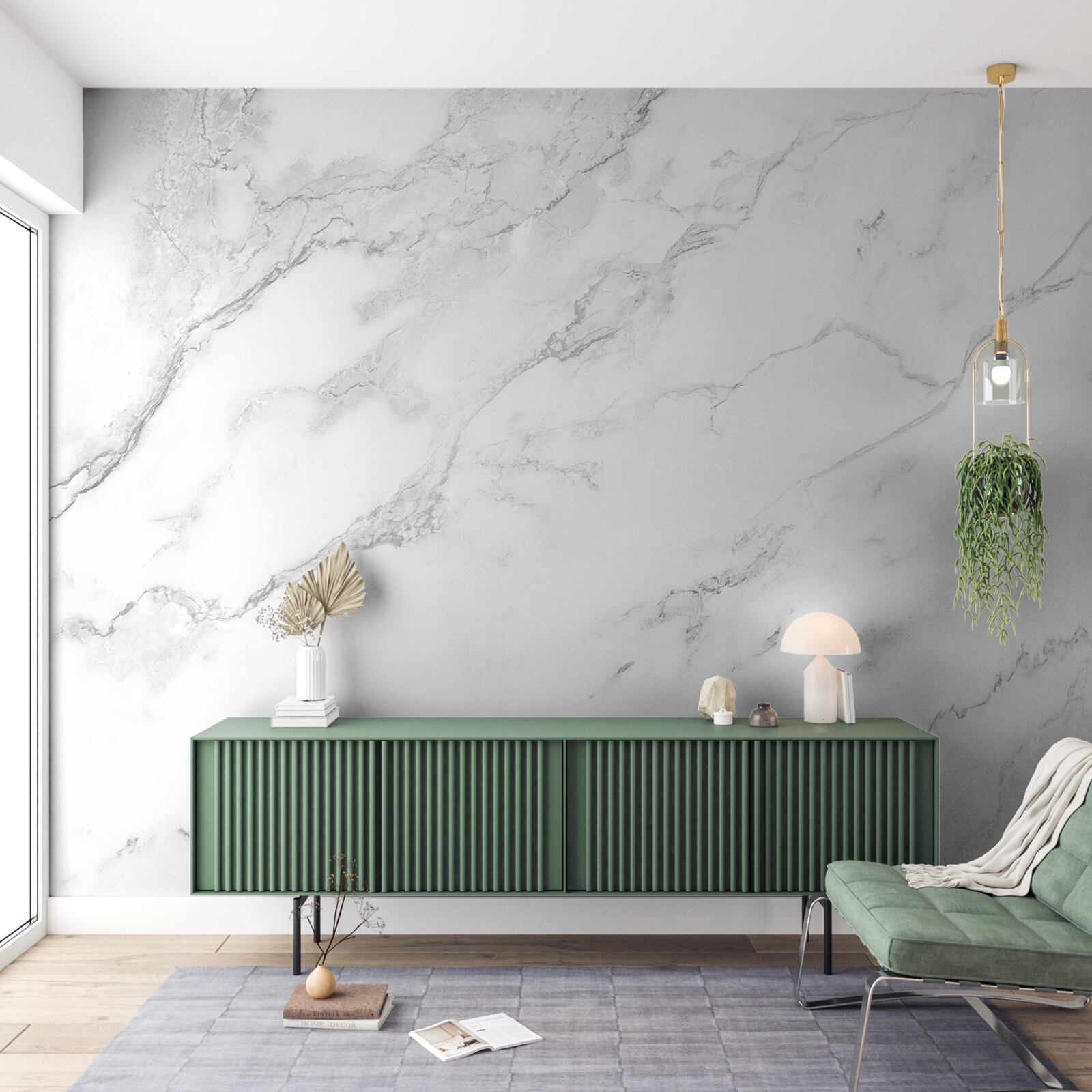 Fototapeta biely mramor so vzormi