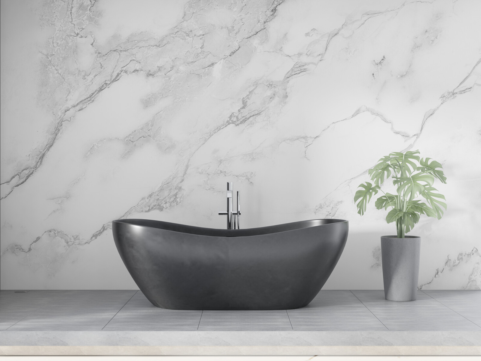 Fototapeta biely mramor so vzormi