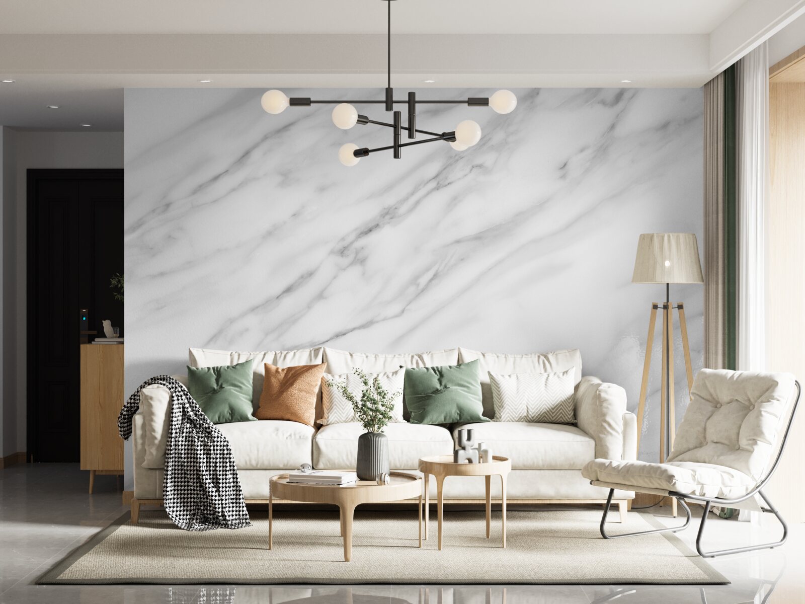 Fototapeta jemná textúra na svetlom kameni