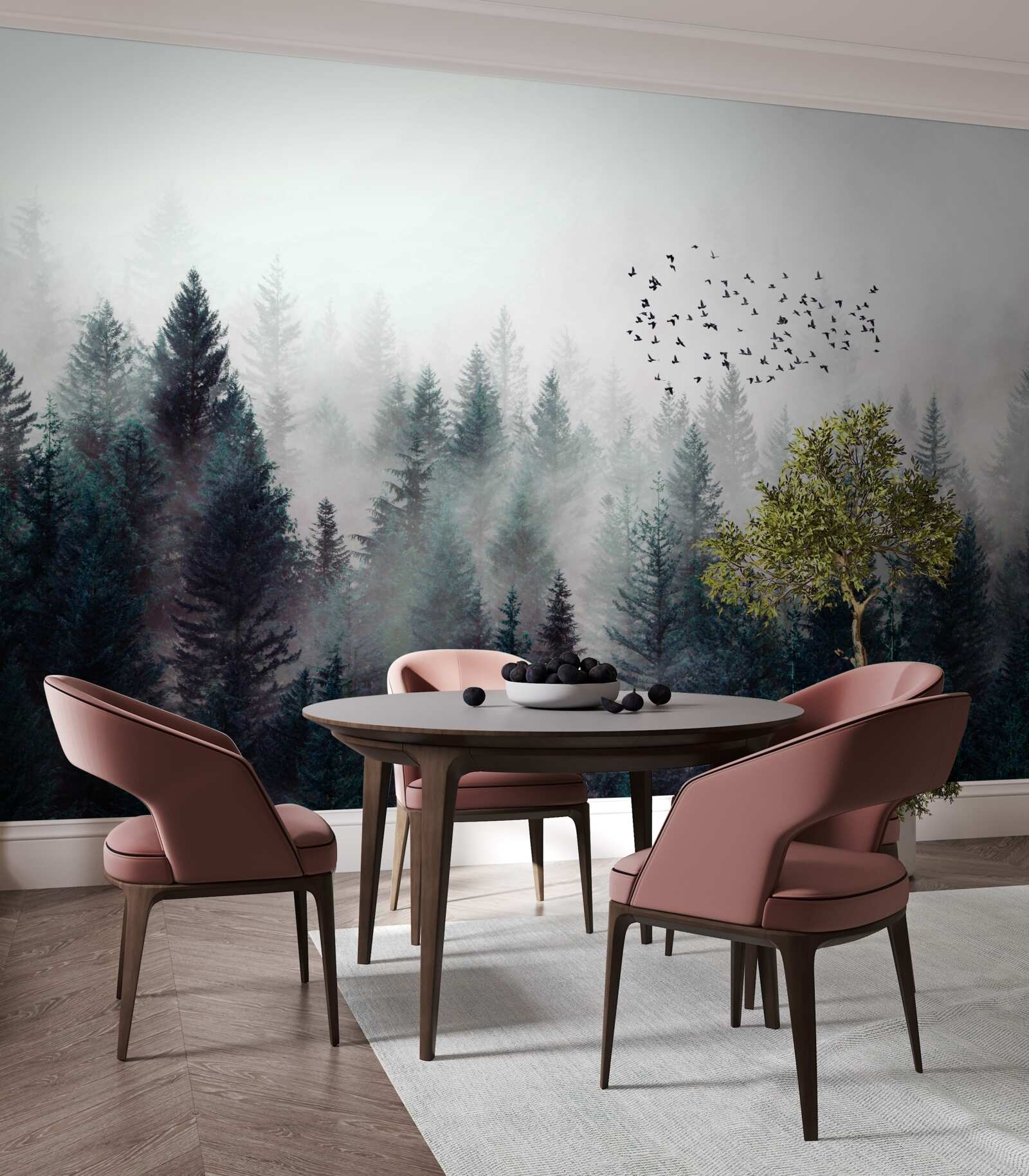 Fototapeta hustá tma a vtáky