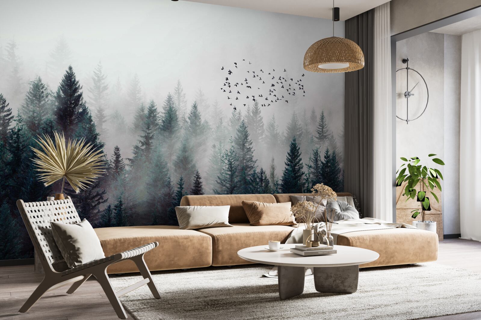 Fototapeta hustá tma a vtáky