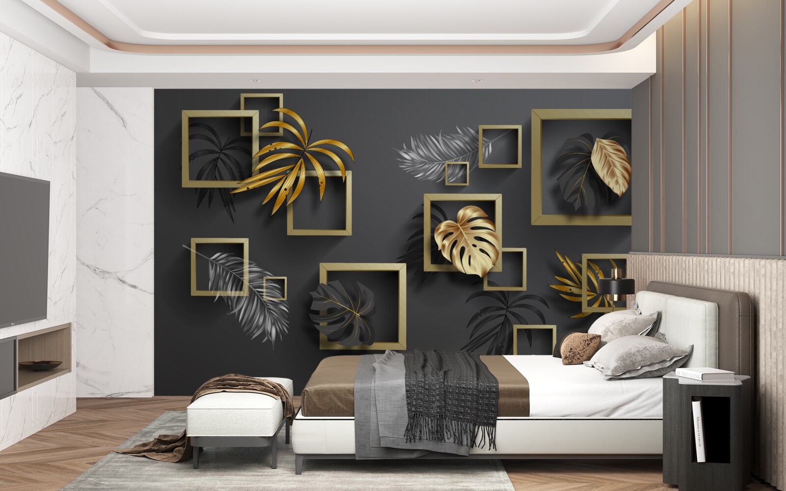 Fototapeta tropické rastliny na hraniciach