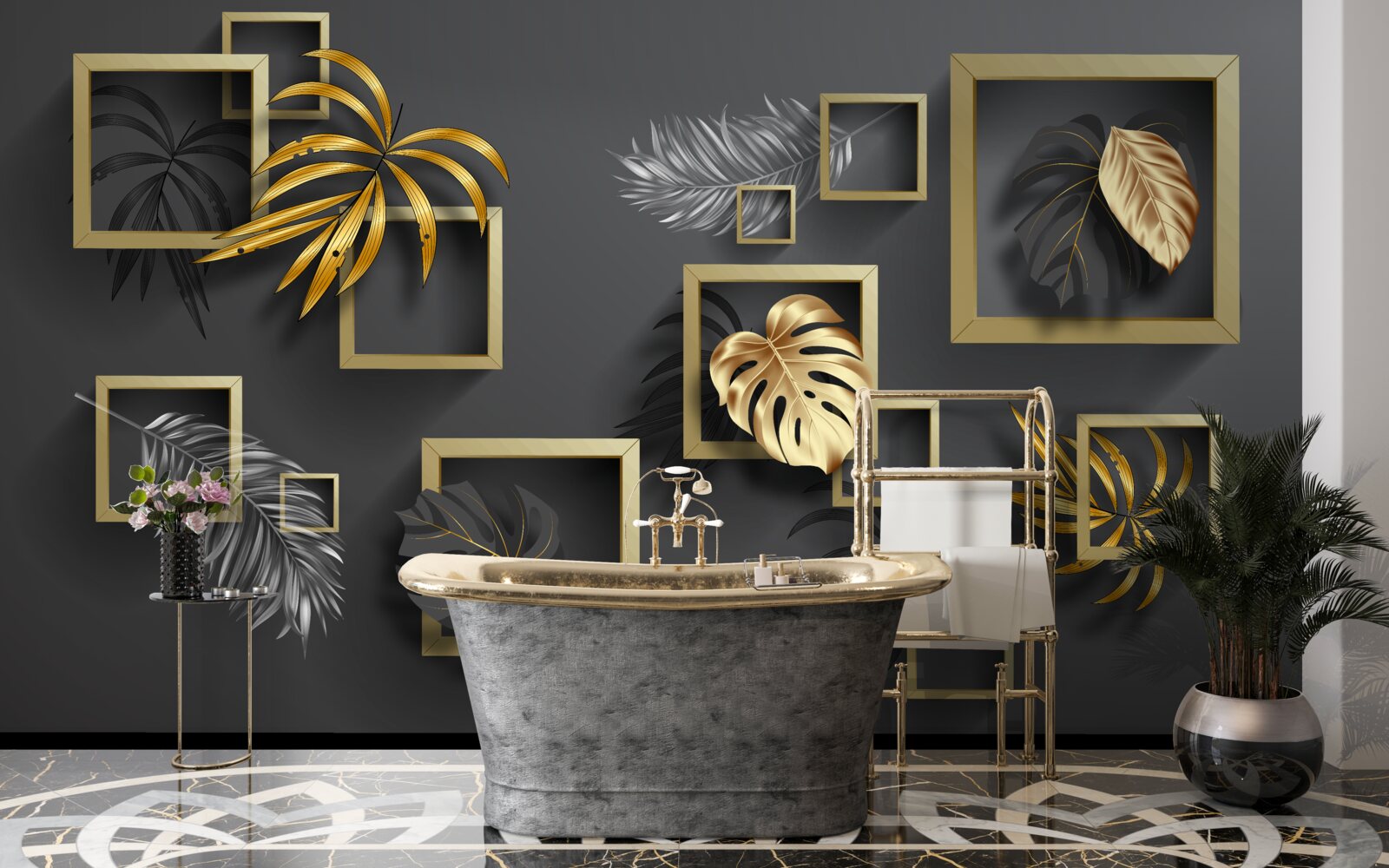 Fototapeta tropické rastliny na hraniciach