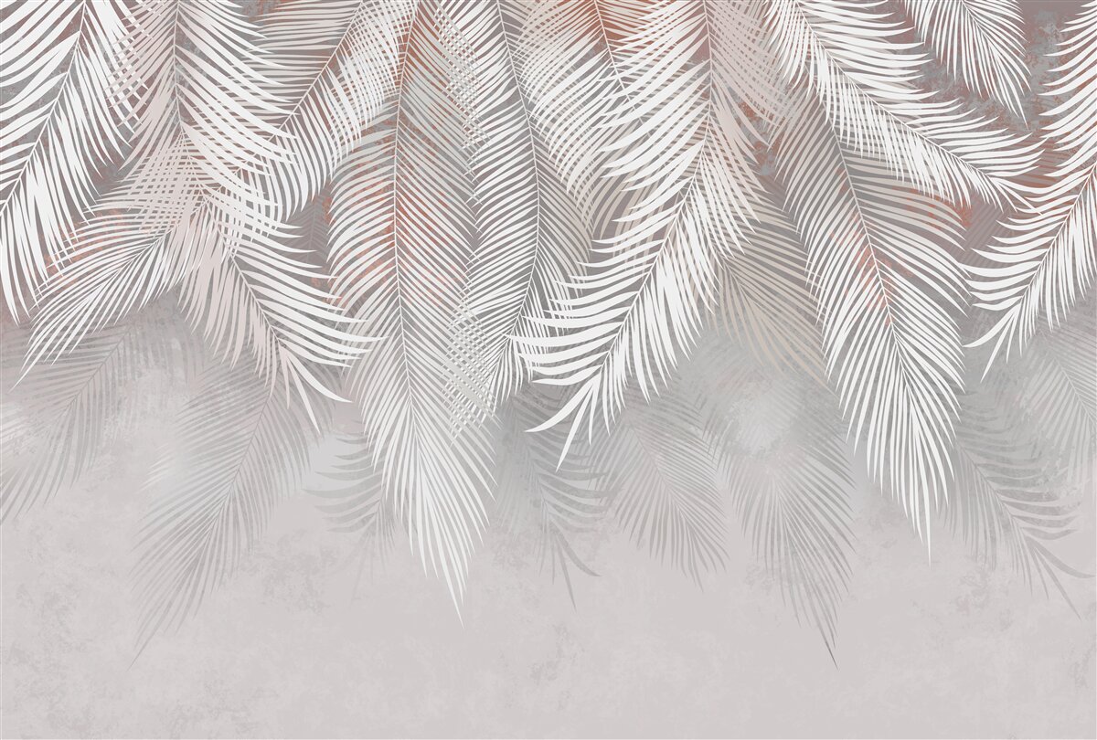 Fototapeta svetlohnedá farba palmových konárov