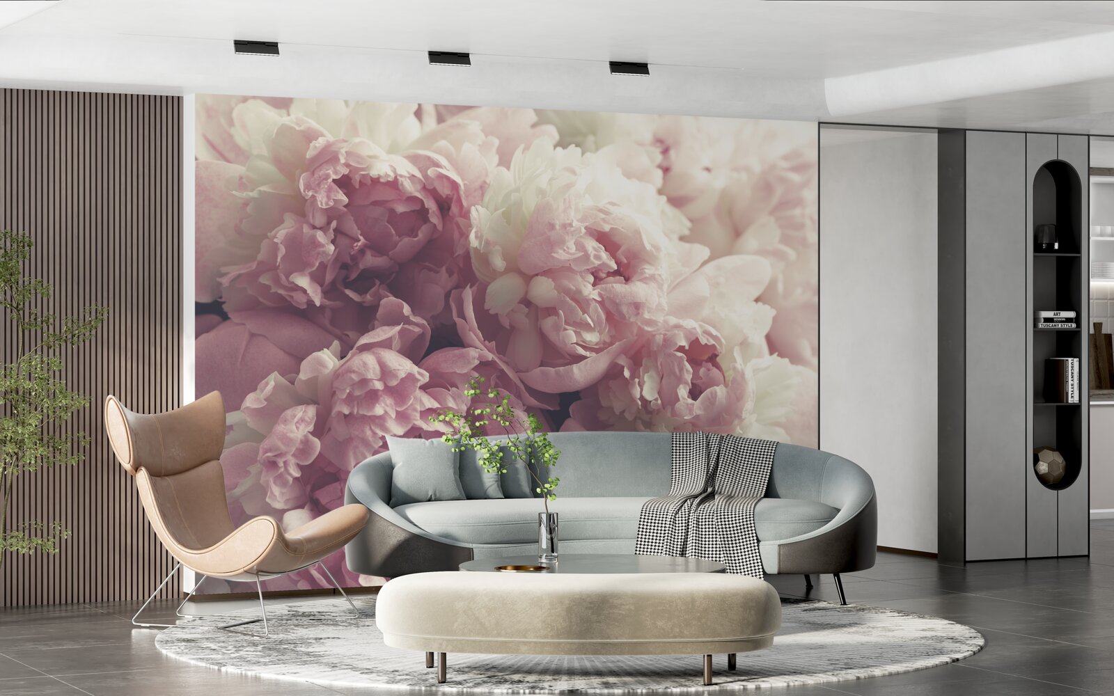 Fototapeta veľké ružové pivonky