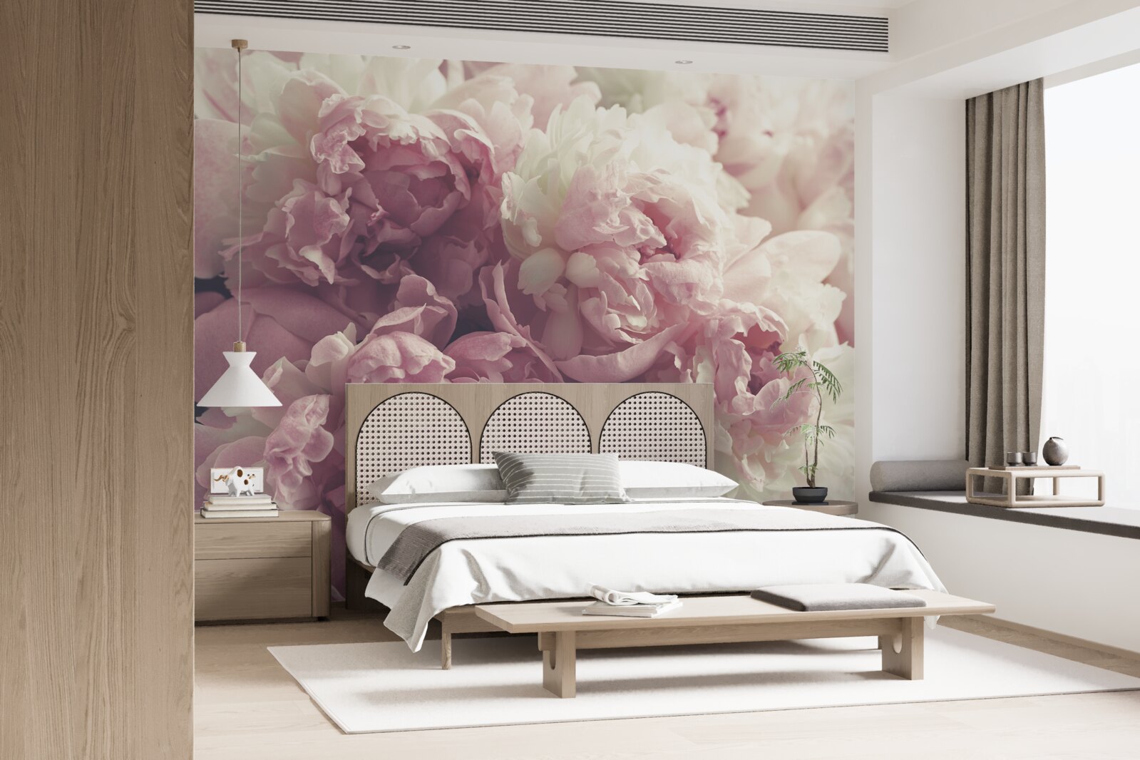 Fototapeta veľké ružové pivonky