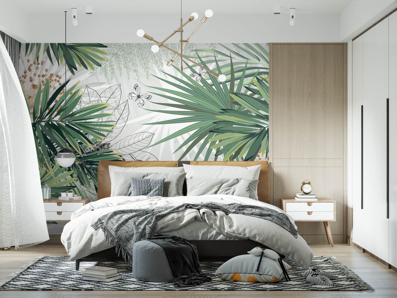 Fototapeta veľké konáre so zelenými listami