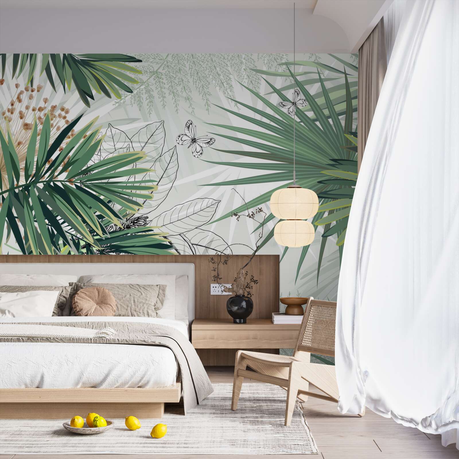 Fototapeta veľké konáre so zelenými listami