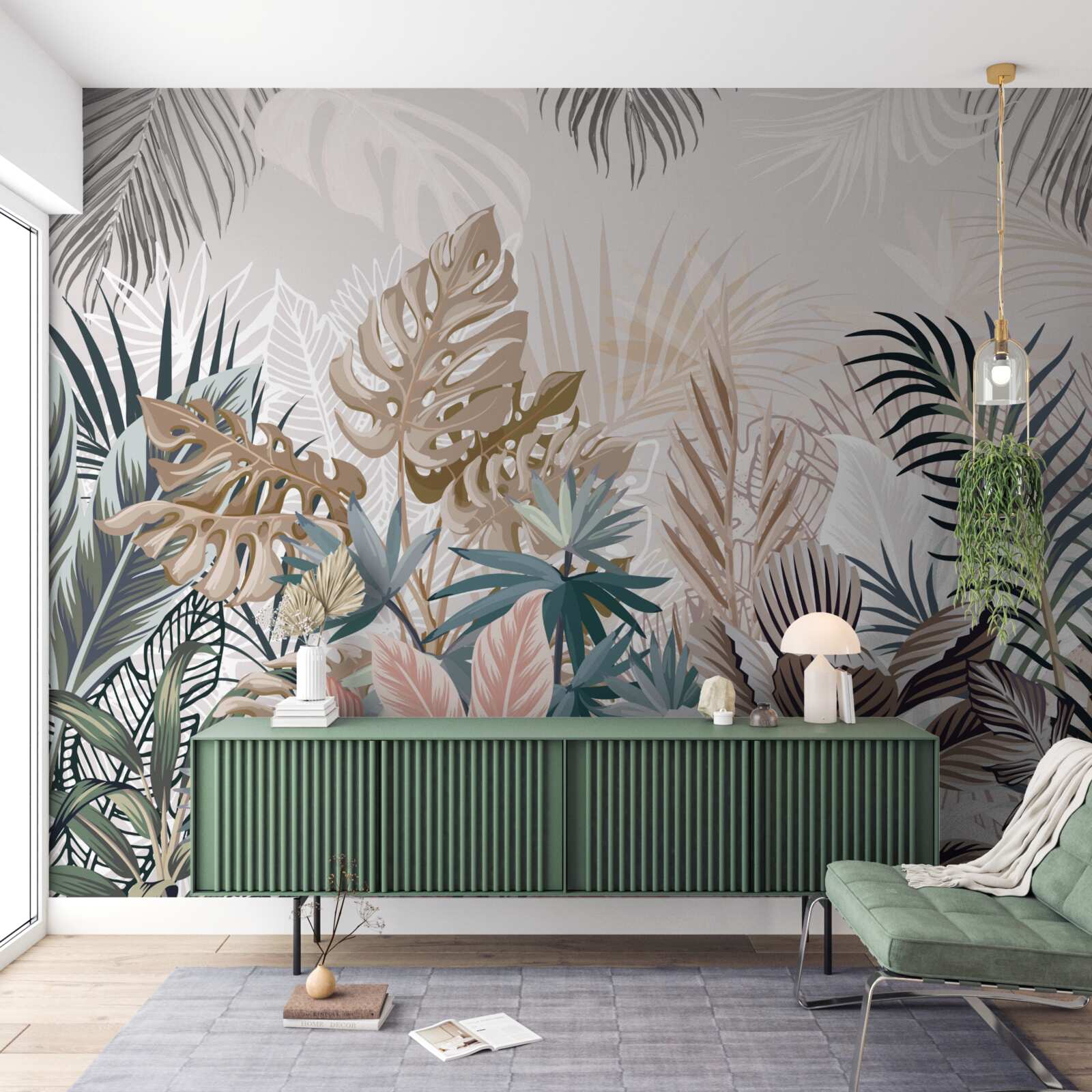 Fototapeta vegetácia rôznych tvarov a odtieňov