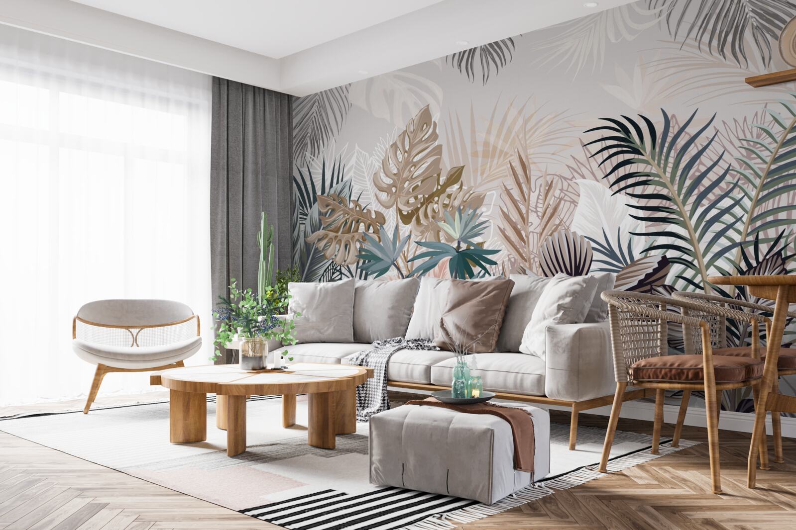 Fototapeta vegetácia rôznych tvarov a odtieňov