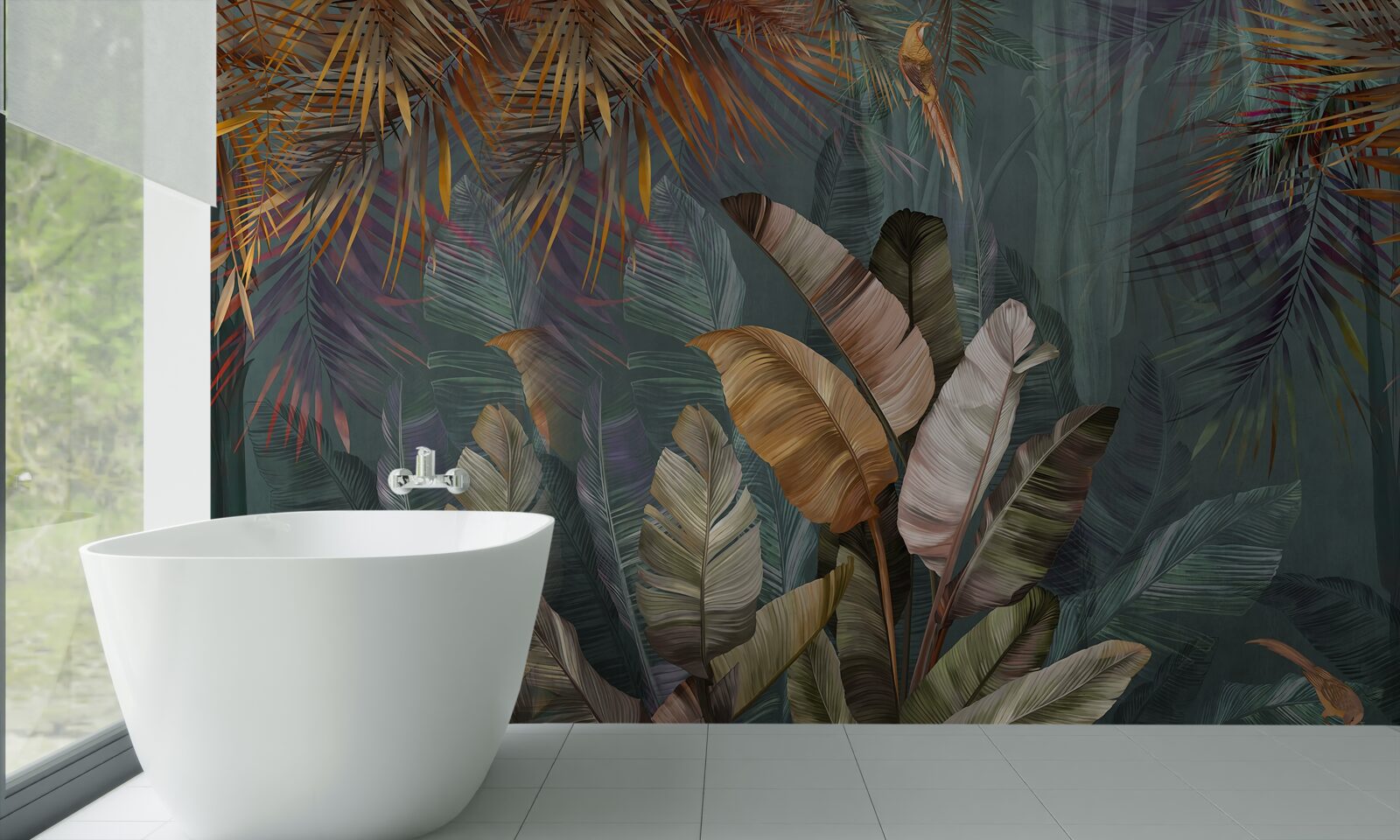 Fototapeta obrovské tropické listy