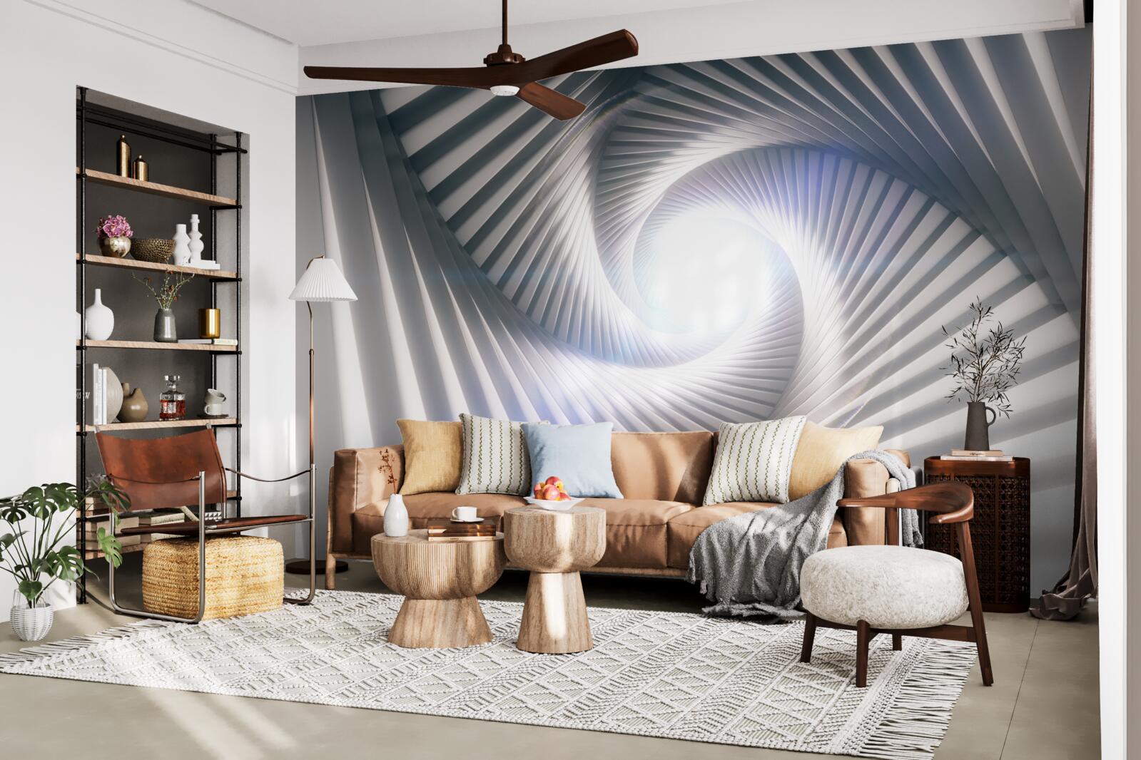 Fototapeta lievik, ktorý neustále rastie, má sivú farbu