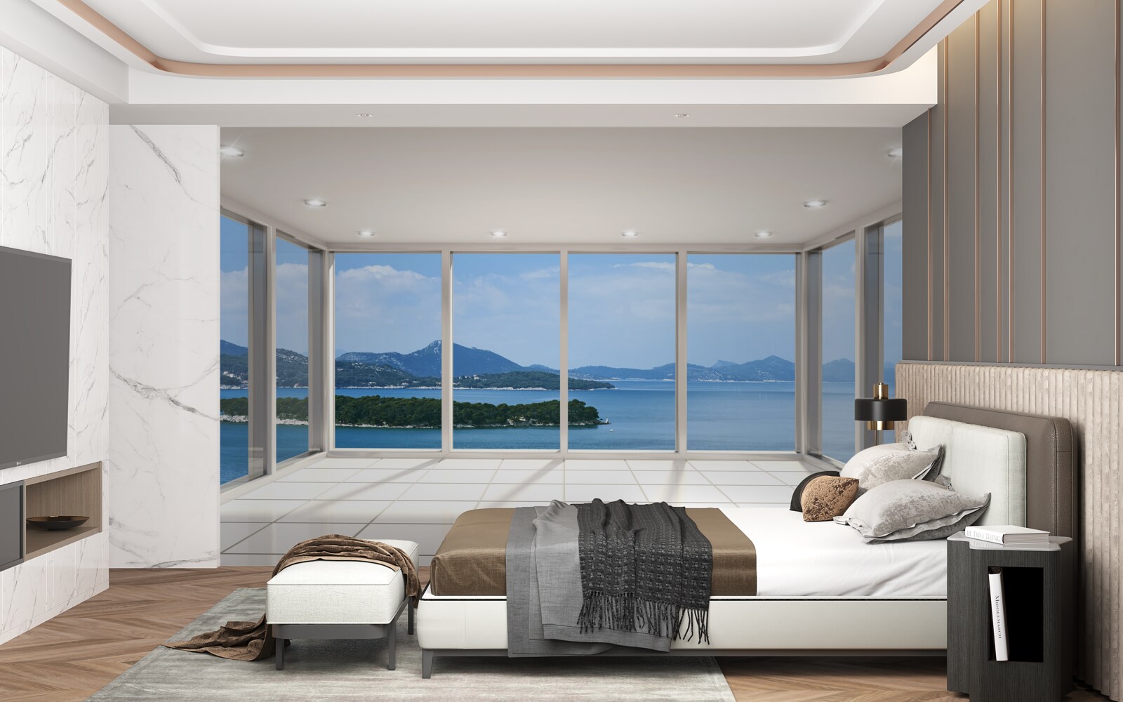 Fototapeta široká panoráma oceánu