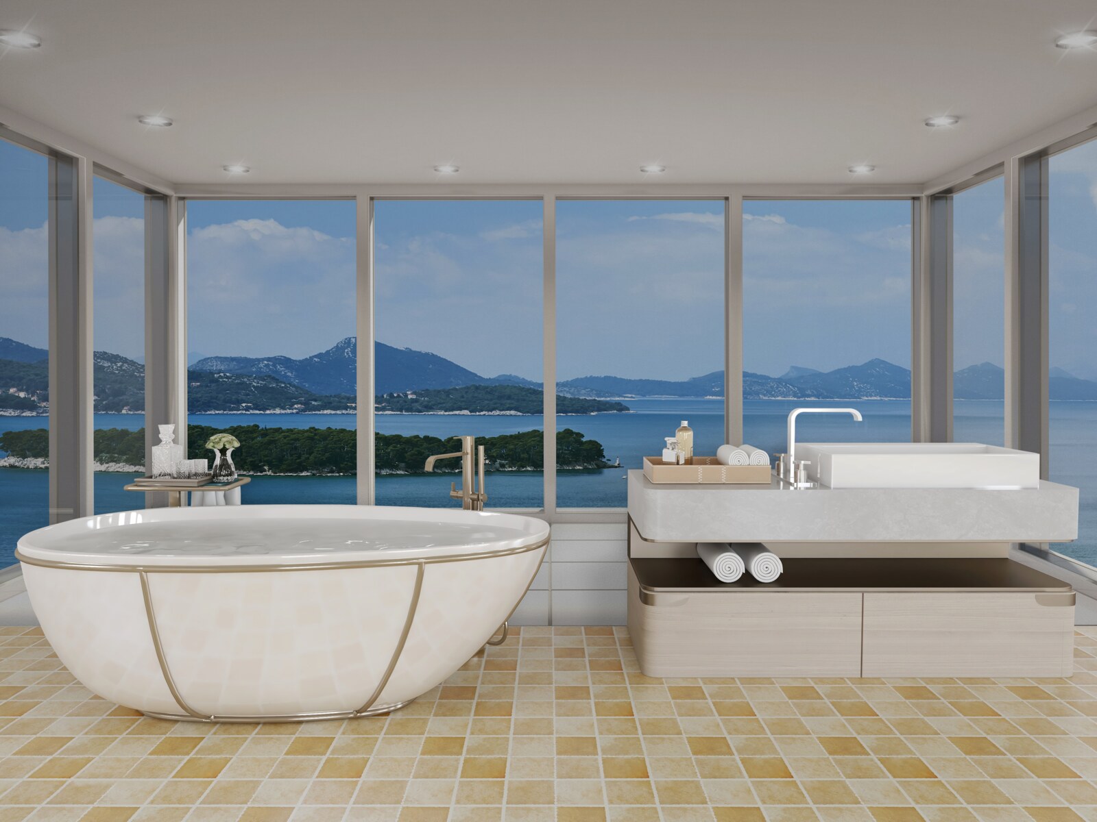 Fototapeta široká panoráma oceánu