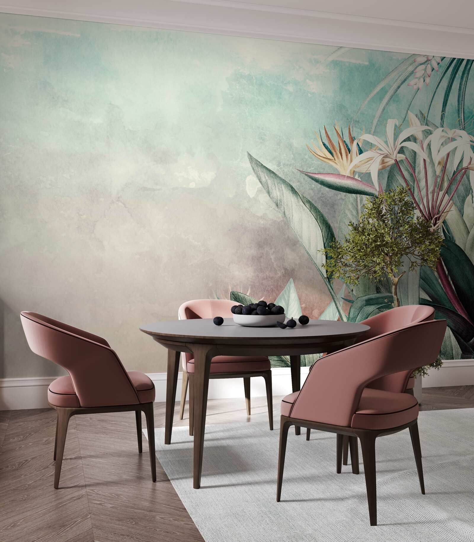 Fototapeta módny zelený list