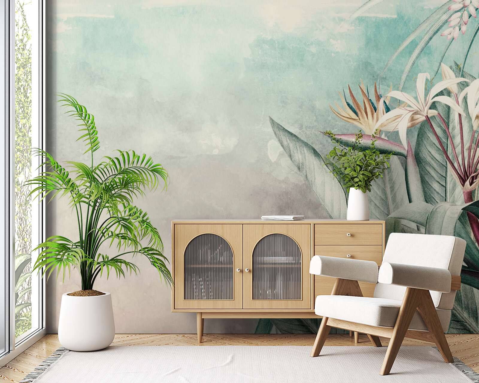 Fototapeta módny zelený list