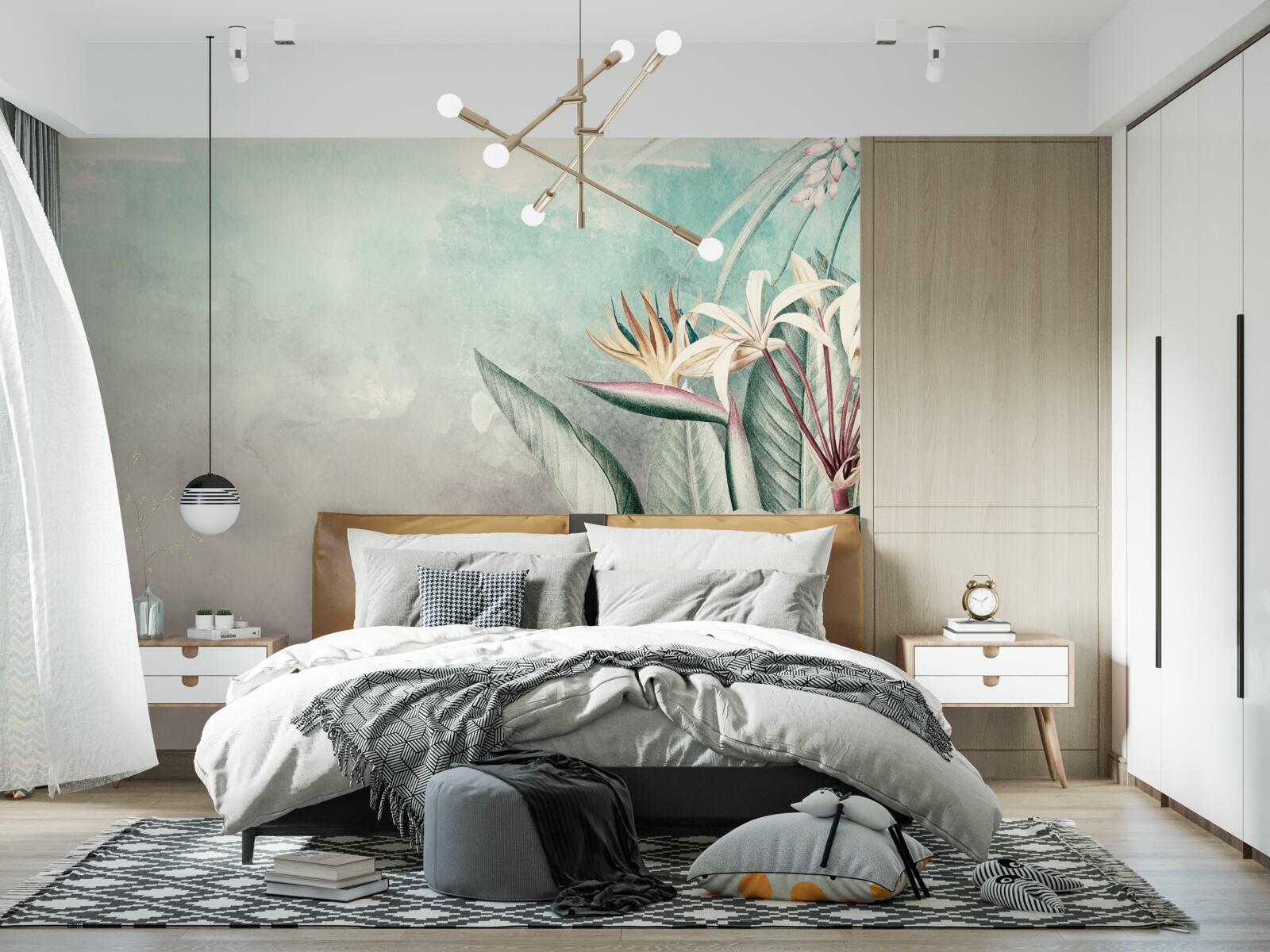 Fototapeta módny zelený list