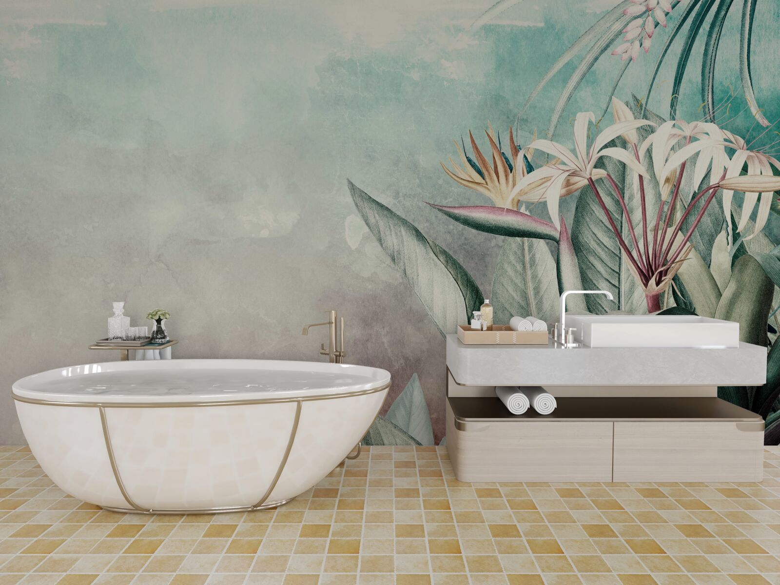 Fototapeta módny zelený list