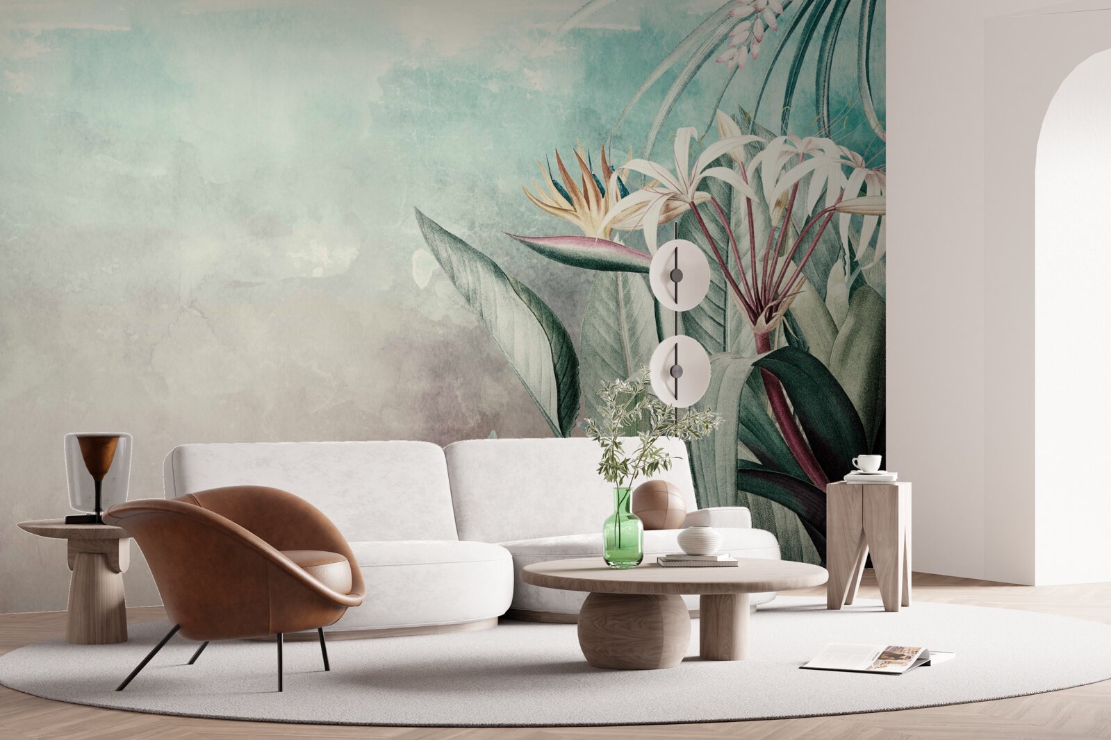 Fototapeta módny zelený list