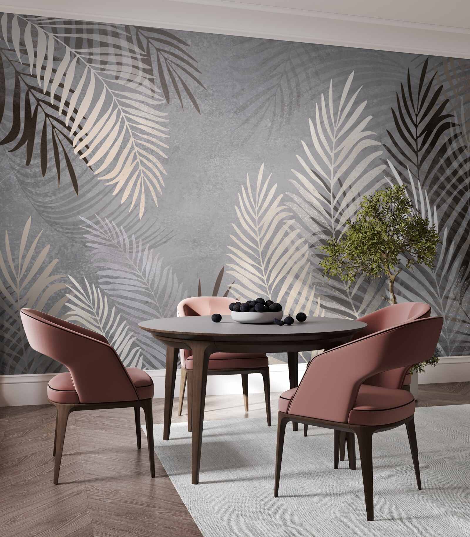 Fototapeta veľké tenké listy sú biele