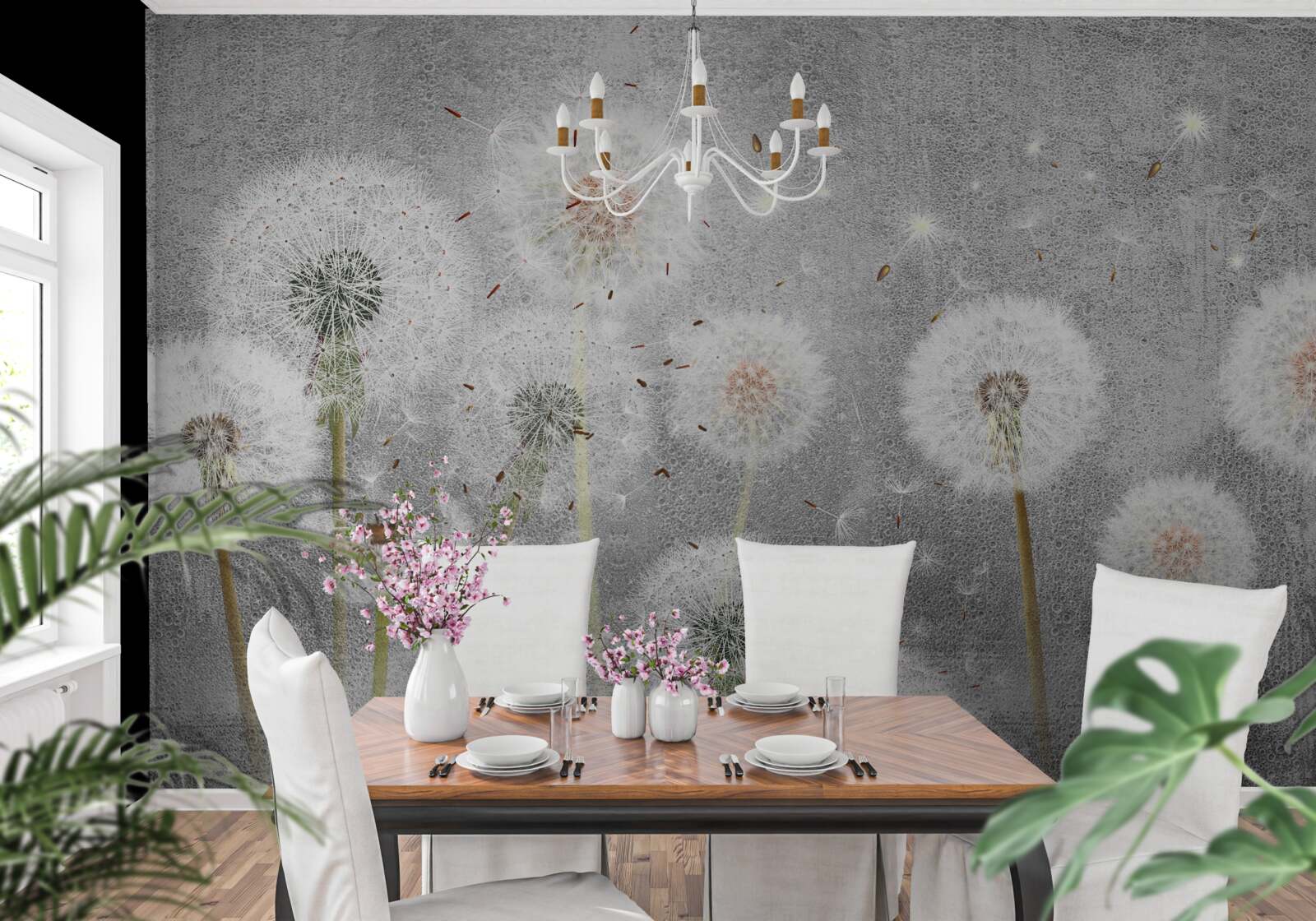 Fototapeta nahnevané zvädnuté púpavy